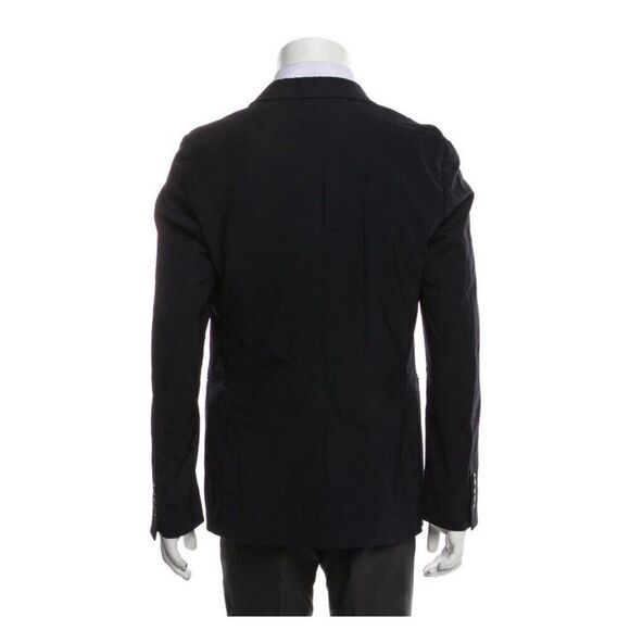 Prada Mens Authentic Solid Black Long Sleeve Blazer Jacket IT 46 US 36 Small - Picture 3 of 11